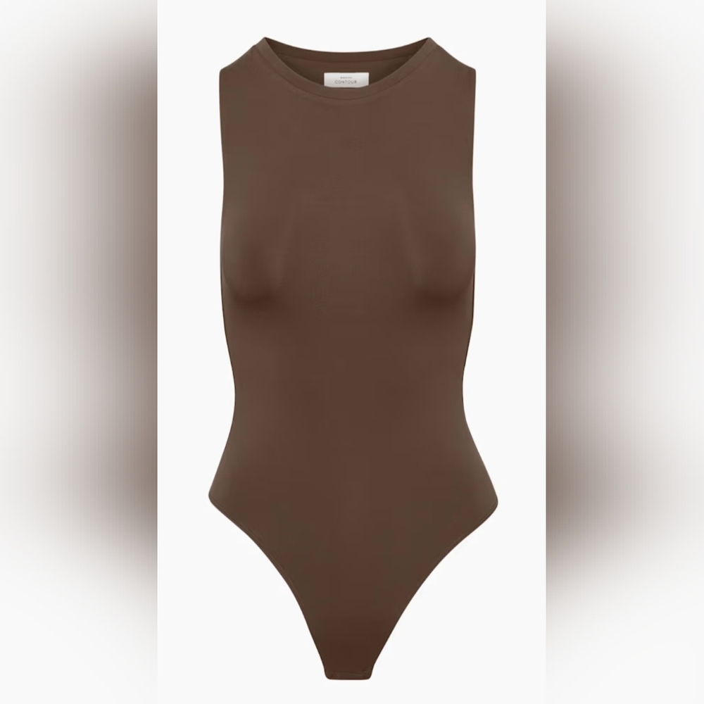 BABATON Contour Muscle Brown Sleeveless Bodysuit from Aritzia. Size Medium.